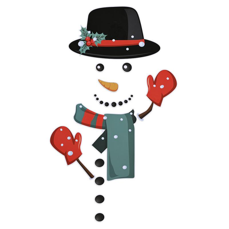 hot! Christmas Refrigerator Decorations Reflective Santa Snowman Magnets Xmas Holiday Garage Fridge Decor