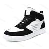 Męskie buty do skateboardingu Wygodne Jesień 2025 Nowe Sneakersy typu High-Top Casualowe Buty Sportowe Męskie Uliczne Skórzane Buty do Chodzenia