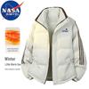 NASA MARVEL Men's Striped Stand-Up Collar Padded Jacket