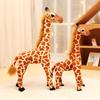Kreativní simulační žirafa plyšové hračky jelen miminko plyšová panenka dětská panenka zoo