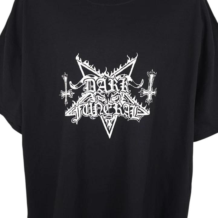 Dark Funeral 100% Cotton T-shirt Mens Tees Top Mens Size 2XL Swedish Black Metal Band Tee 3XL
