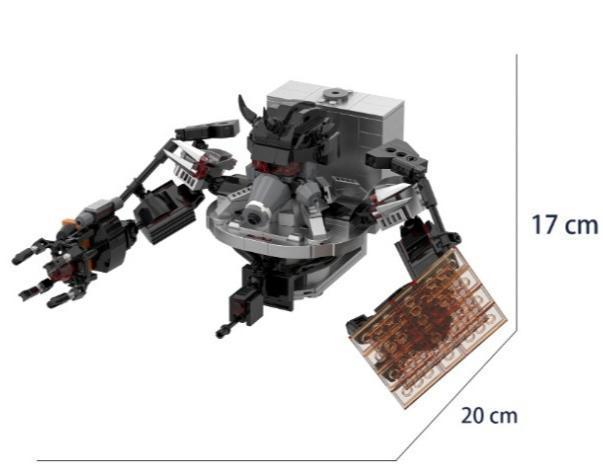 

[Б/У] Совместимый с LEGO персонаж Скибиди Туалет Генерал Туалетмен 1 минифигурка