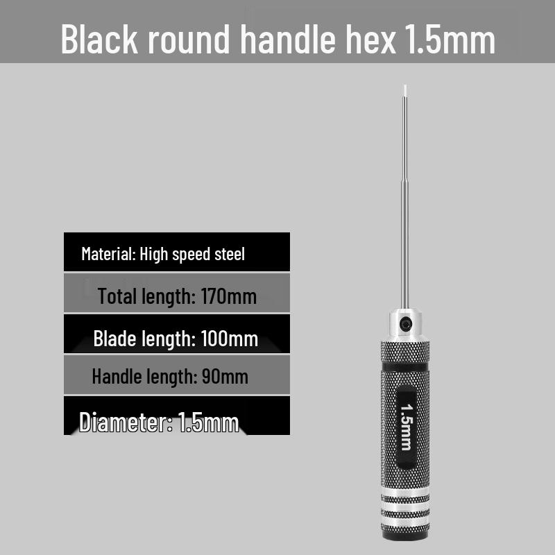 Model Airplane Hex Screwdriver Wrench Set: 0.9/1.27/1.3/1.5/2.5mm 6-Point Repair Tools