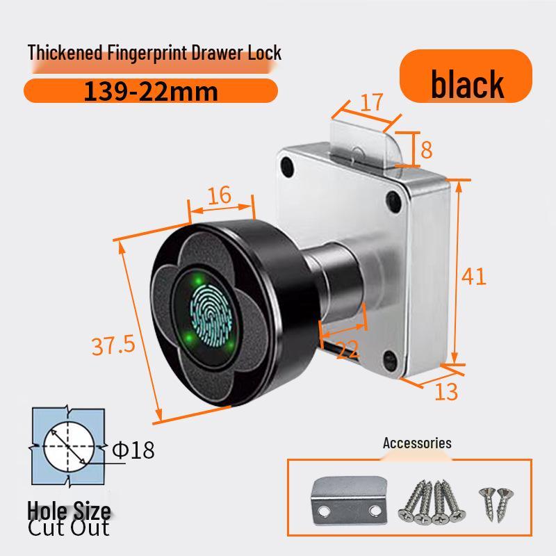 Smart Fingerprint Cabinet & Drawer Lock for Desks & Mailboxes