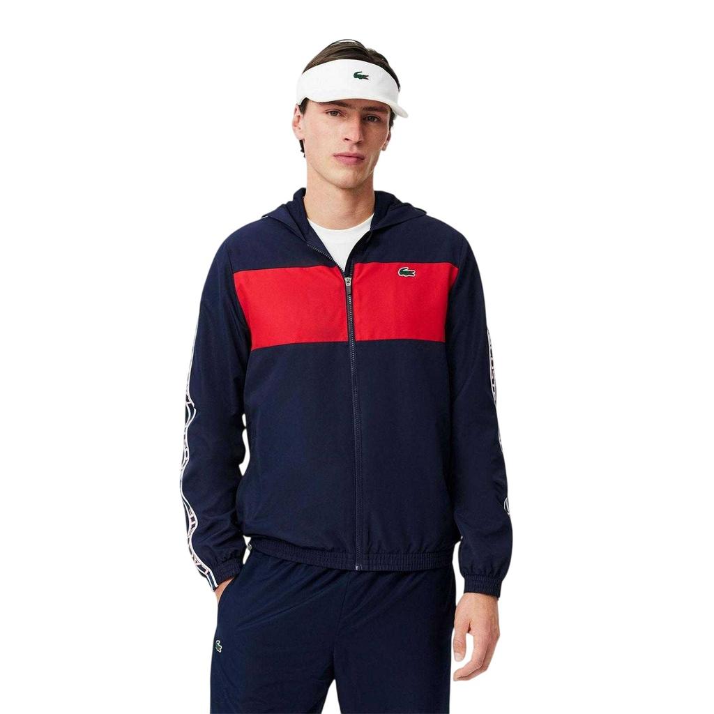 Lacoste Mens Colour Block Logo Tennis Jacket