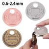 1PCS Coin Type 0.6-2.4mm 0.02-0.10 Inch Spark Plug Gap Gauge Measurement Tool Range Spark Plug Gage Caliber Measuring Tool