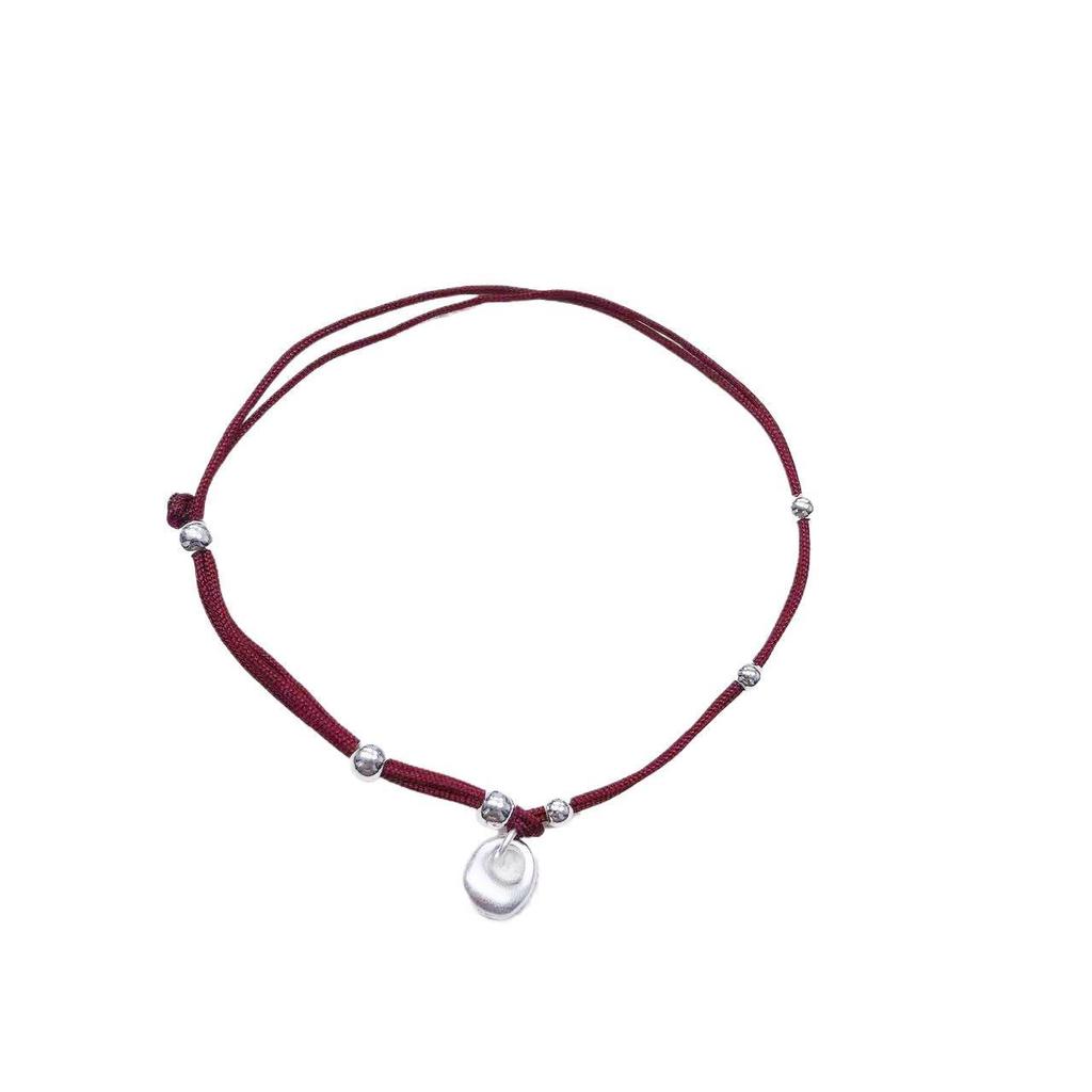 Ancient Style 925 Silver Red Rope Bracelet - Exquisite Light Luxury Gift for Bestie