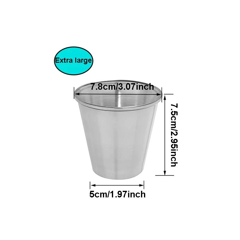 1Pc Small Sauce Cups, Stainless Steel Ramekin Dipping Sauce Cup, Commercial Grade Individual Round Condiment Cups