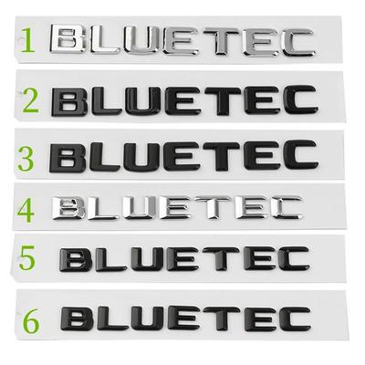 Logo BLUETEC Naklejki z literami na błotnik i bagażnik Samochodu Emblemat Naklejka dla B.e-n.z Klasa V E350 C250 GL350 W205 W212 W221 ML350