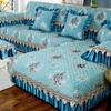 Chenille Jacquard Sofa Mat Fashion Retro Light Luxury Lace Seat Cushion Comfortable Soft Home Living Room Decoration Couch Cover