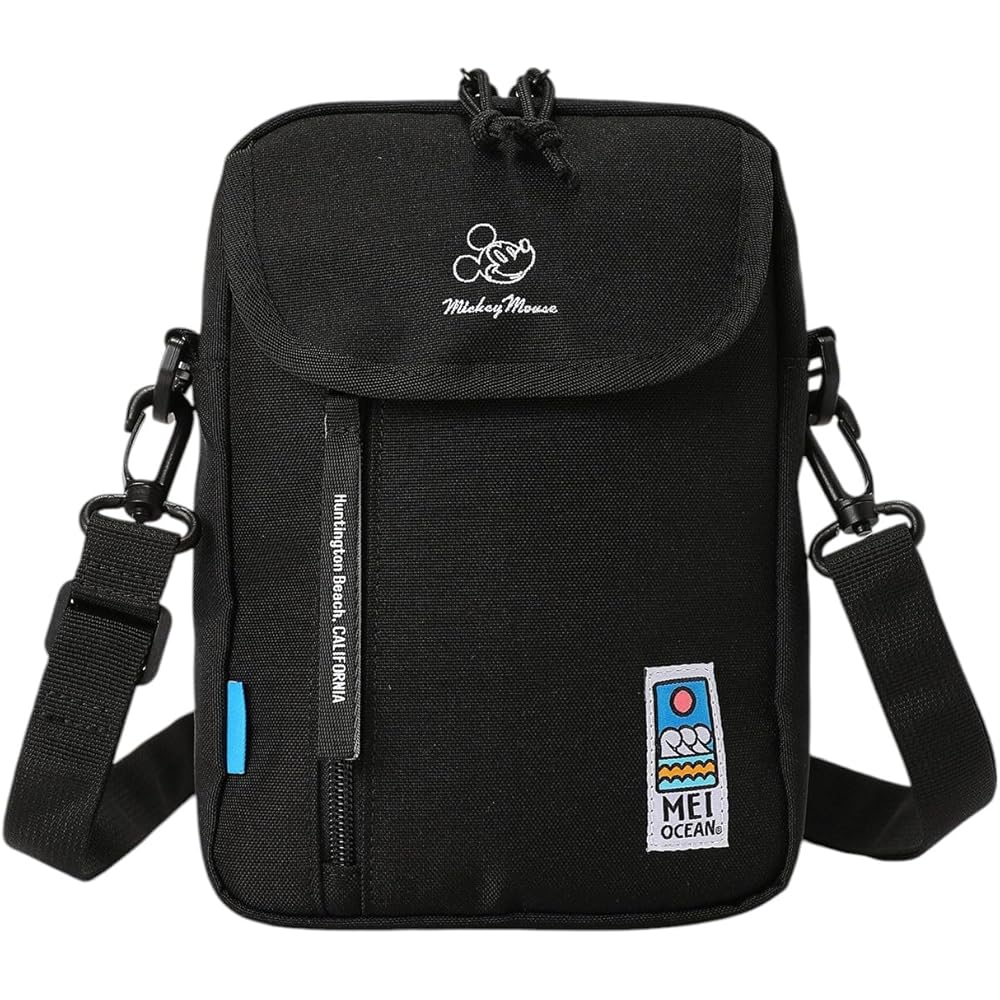 Mei Ocean Mickey Character Collaboration Mini Shoulder Bag Casual Vertical Crossbody Black