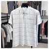 Herren Karo Kurzarm Polohemd mit Tasche