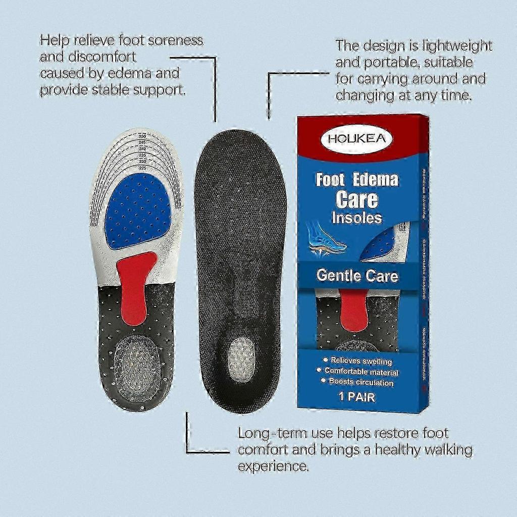 1-6x Foot Care Insoles Massage Breathable Daily Sports Support