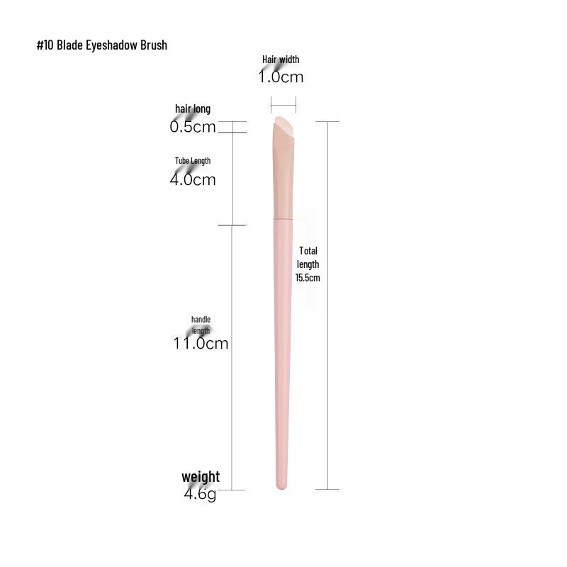 Cai Shi Lan 10/12-Piece 3.0 Three-Color Makeup Brush Set - Soft Bristles for Blush, Powder, and Contour.