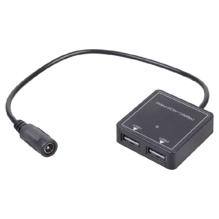 6V30A to 5V3A USB Fast Charge Car Charging Adapter DC5521 to Two USB Connection