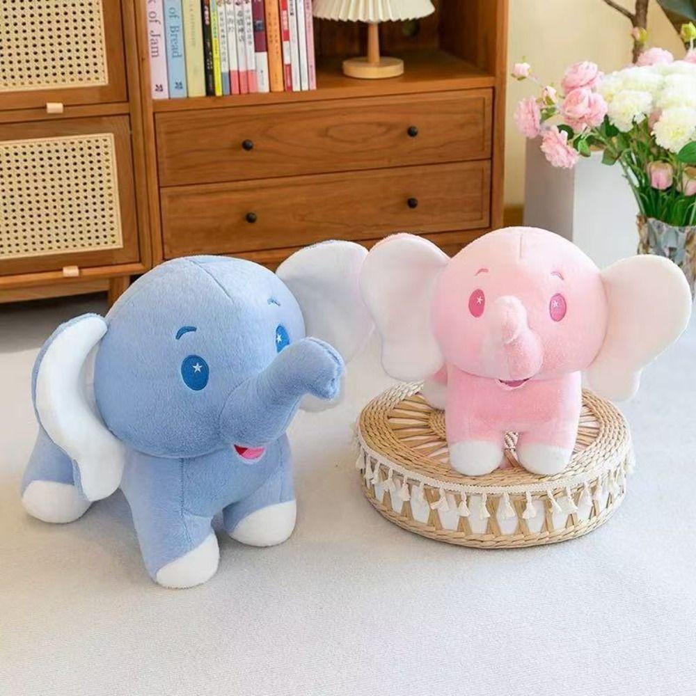 Throw Pillow Stuffed Elephant Toy Back Cushion Elephant Doll Elephant Plush Doll Baby Infants