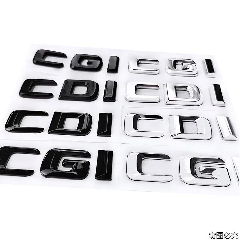 ABS Car Tail Letters Emblem Sticker Auto Fender Side Badge for Mercedes Benz CGI CDI Logo W111 W210 W213 W203 W205 CLK CLA GLA RW1