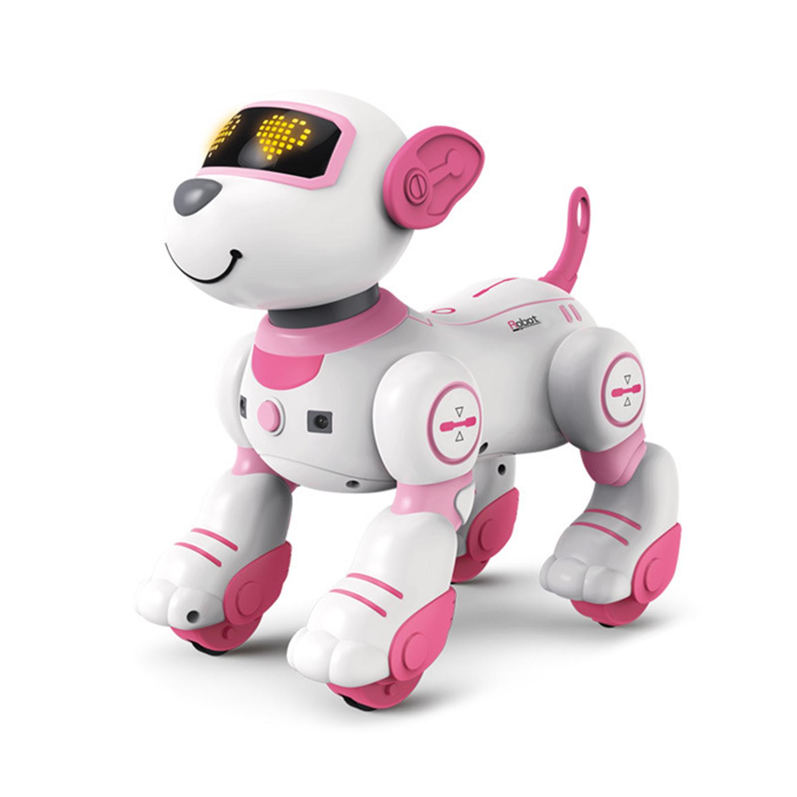 Shoemst Boys Pink Remote Control Robot With Dance, Music, Light Effects, Interactive Programmable Toy For Kids Girls,