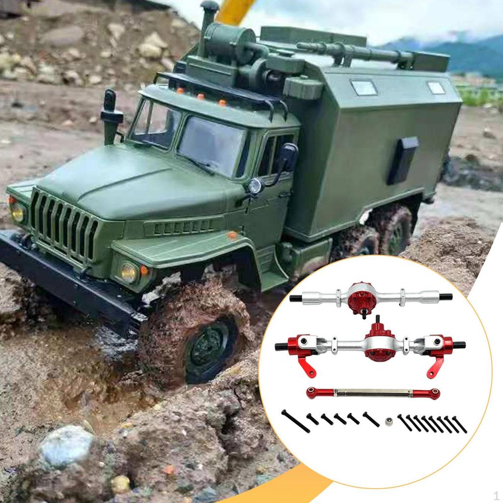 1/16 RC Car Front Rear Axle Set Accessory, Replace Easy to Install Practical, Portable