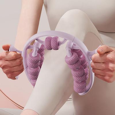 Leg Massage Roller Anti-Cellulite Lymphatic Drainage Deep Tissue Therapy Thighs Arm Back Shoulder Muscle Relaxation Massage Tool with 26 Rollers