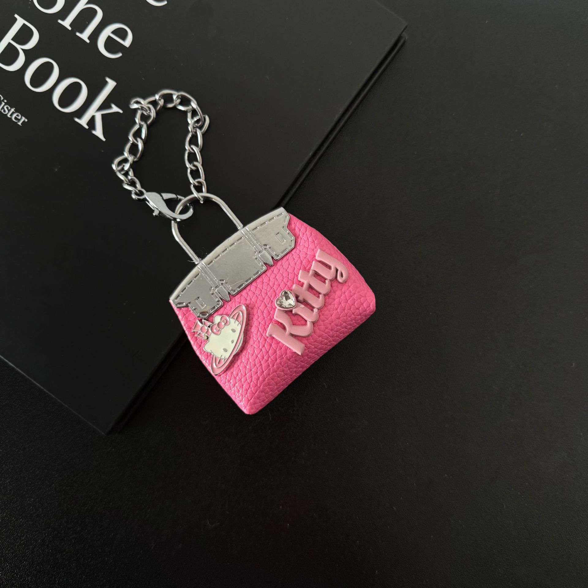 Handmade Leather Small Bag Pendant, High-End Women S Bag Boutique Pu Pendant, Keychain, Bag Decorative Pendant.