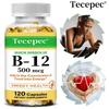 Tecepec Vitamin B-12 Supplement 500mcg Per Serving, Quick Dissolve, Cyanocobalamin, 120 Capsules