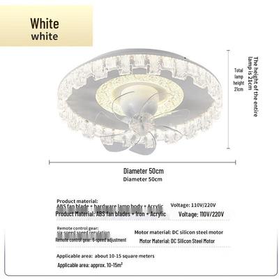 Oeny Smart Bedroom Ceiling Fan Light