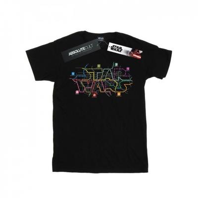 STAR WARS Herren Subway-Karten-Logo T-Shirt