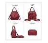 Women's Versatile PU Leather Backpack - Large Capacity Casual Handbag Schoolbag