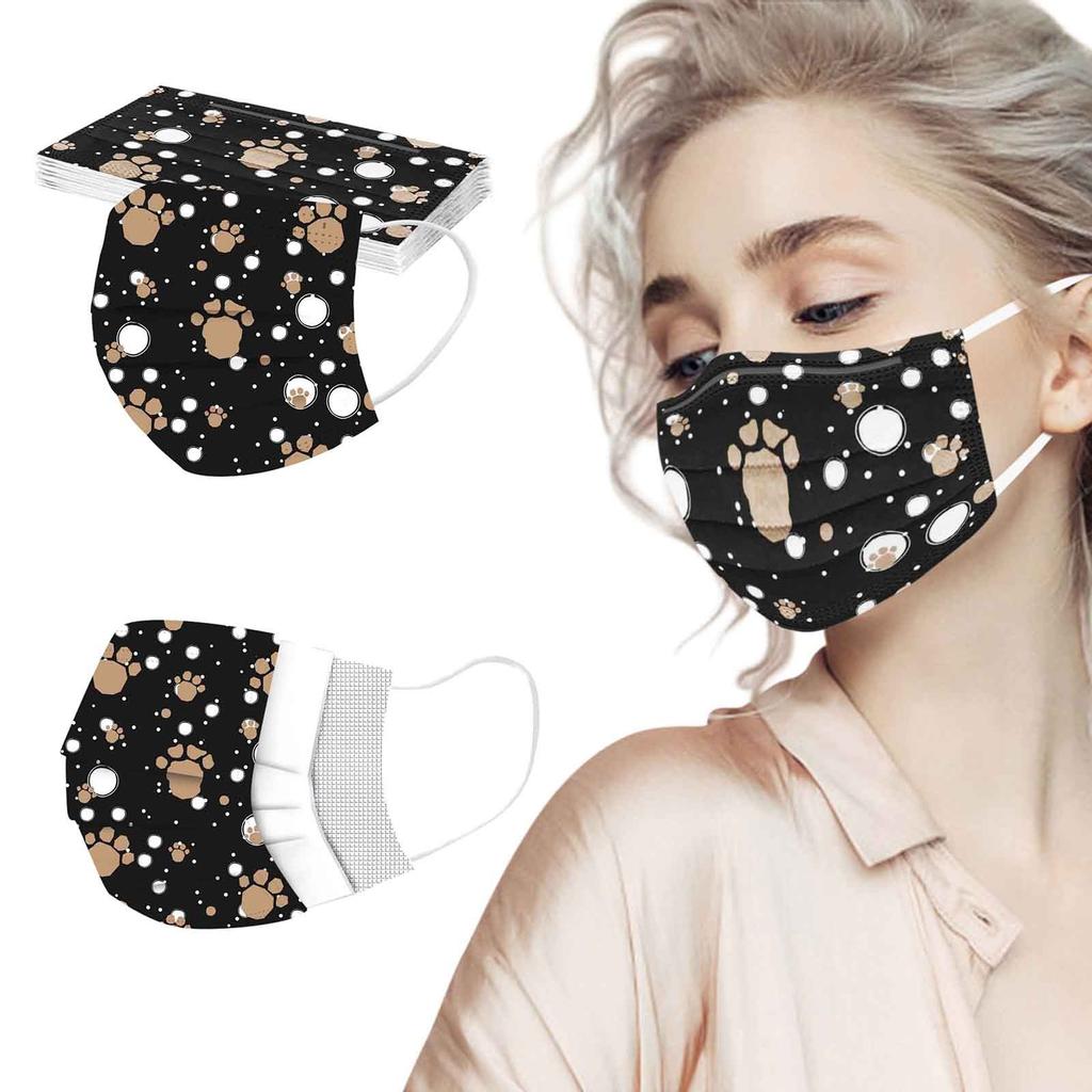 Adult  Women Man  Disposable Face Mask Industrial 3Ply Ear Loop 10PC Mask