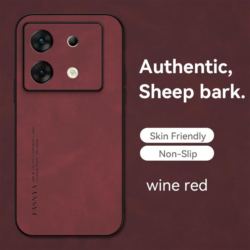 

Для Infinix Zero 30 5G X6731 X6731B противоударный матовый кожаный чехол на ощупь, мягкая задняя крышка, чехол для Infinix Note 40 Pro Plus, защитная задняя крышка Infinix Zero 30 4G красный