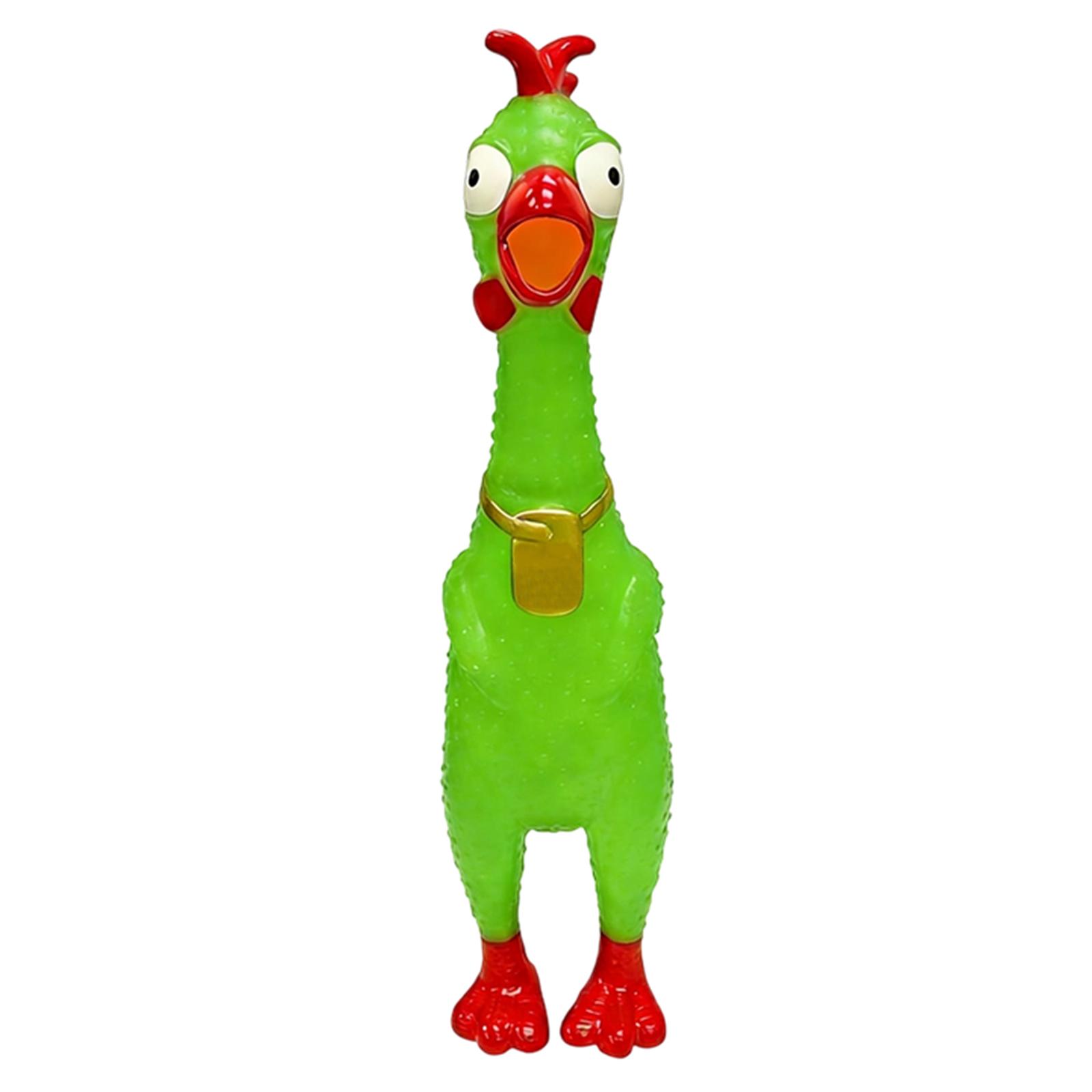 

Squeaky Rubber Chicken Novelty Toy One Size зелёный