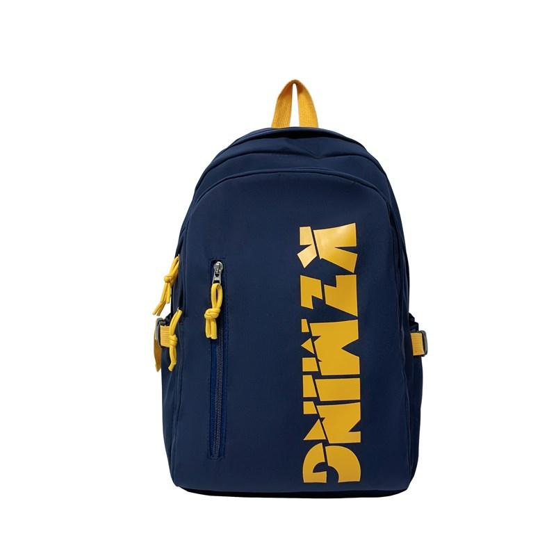 

Fashion nylon backpack women s big letter campus student schoolbag going out for travel high value backpack синій