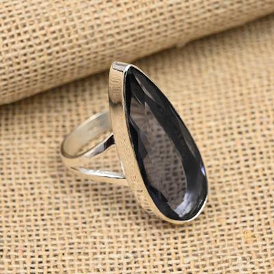 Iolite Gemstone Handmade 925 Srebrny Pierścień Biżuteria Na Święto Dziękczynienia