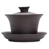 Purple Sand Kung Fu Tea Set Tea Bowl Sancai Bowl 200ML Teapot Teacup Zhu Ni Ceramic High-grade matte texture