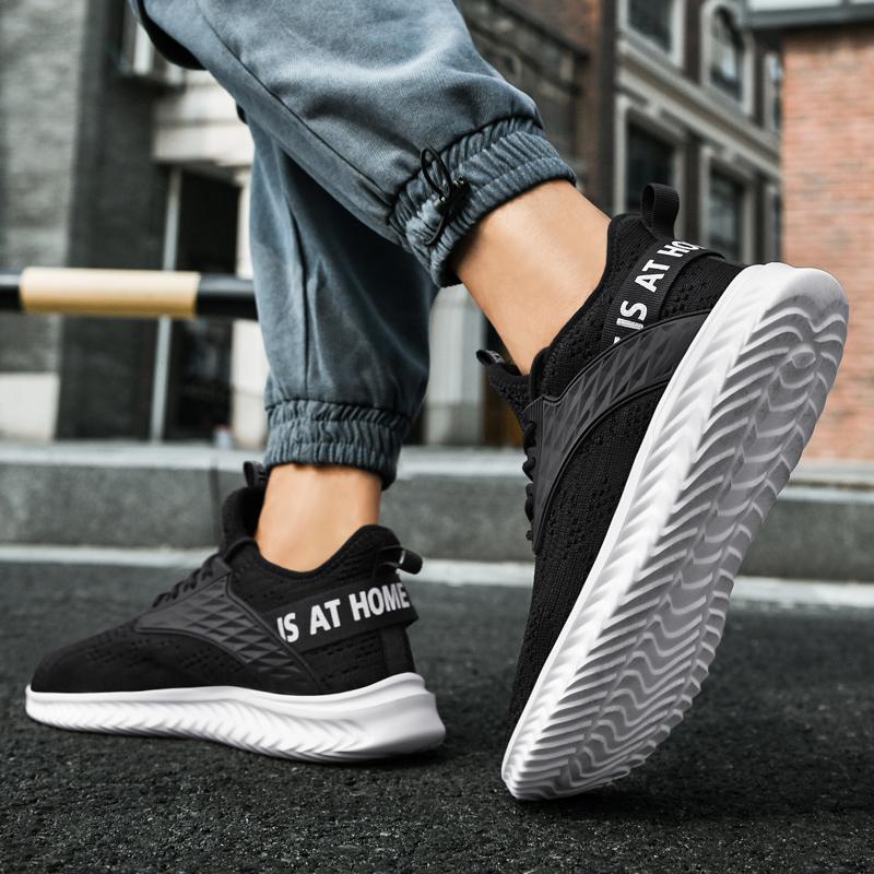 39-48 Spring/Autumn Stinky Tide Shoes Sports and Leisure Network Lightweight Blind Flying Weaving Men's Shoes