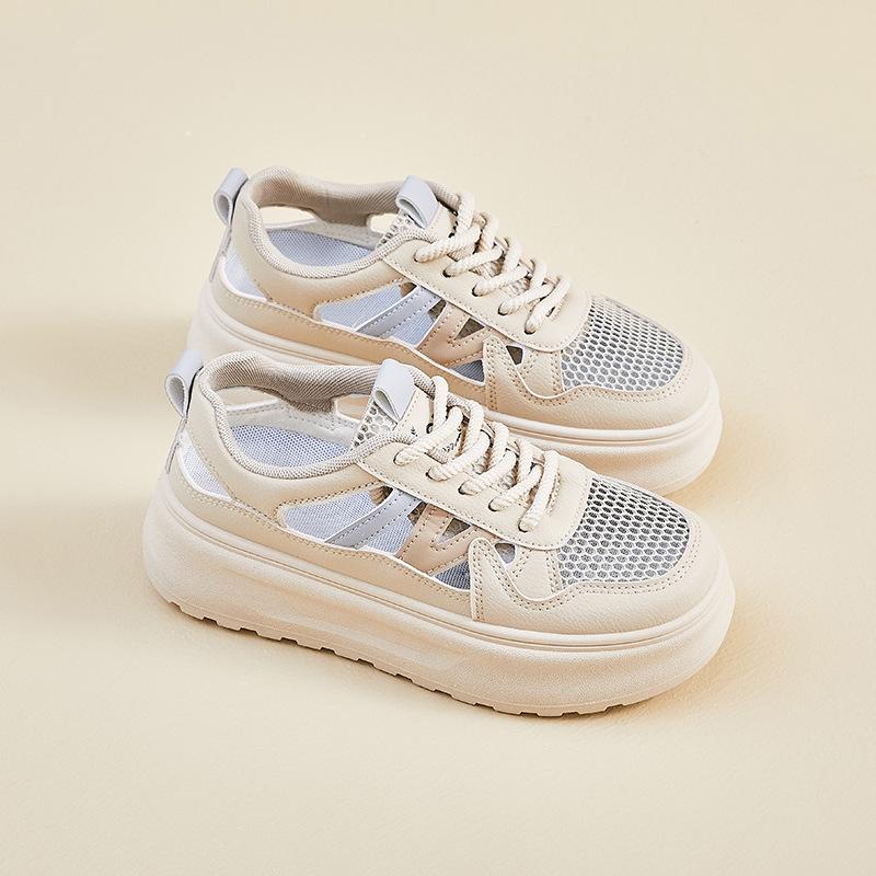 

Новые корейские женские кроссовки с поддержкой свода стопы - мягкие эластичные амортизирующие нескользящие дышащие повседневные туфли, не вызывающие усталость ног 40 хаки