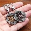 Vintage Viking Tree of Life Necklace 316L Stainless Steel Nordic Odin Amulet Pendant For Men Women Fashion Jewelry