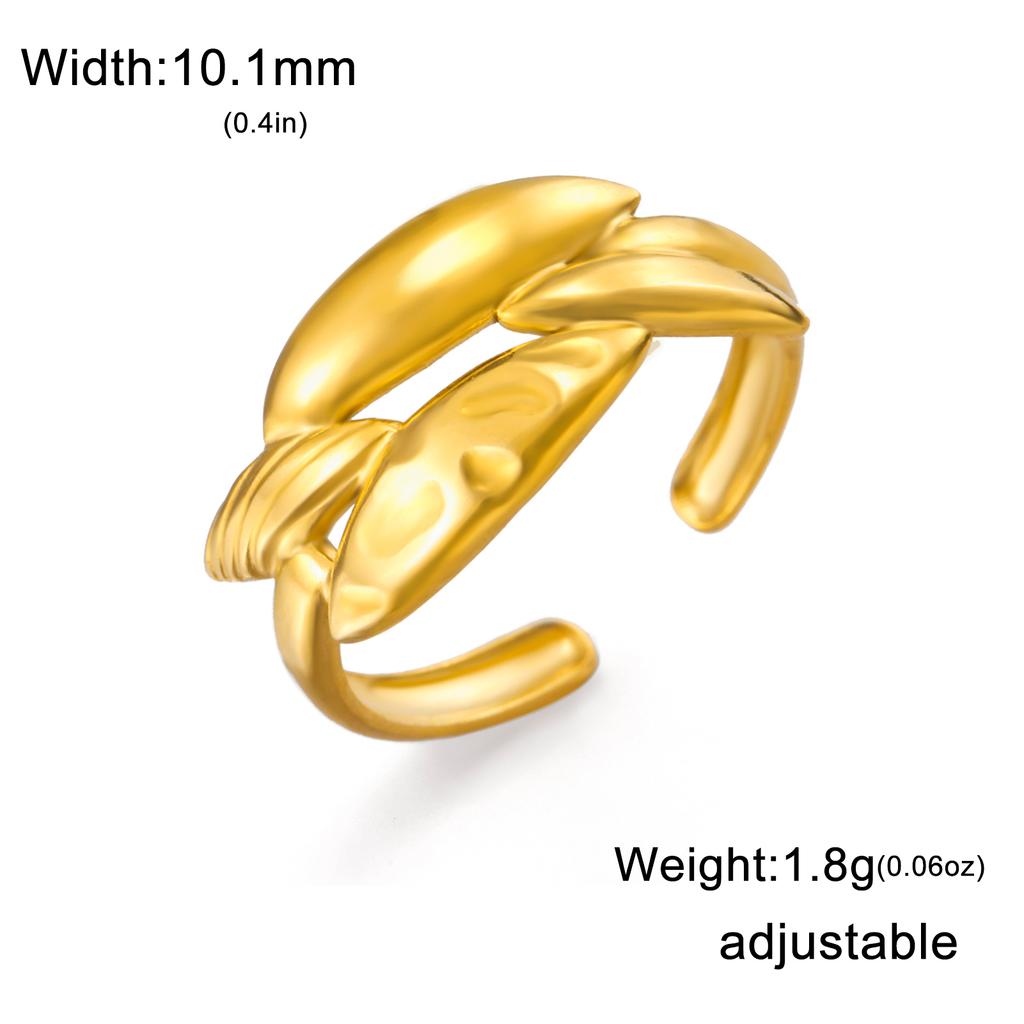 Fashion Stainless Steel Open Ring Dragonfly Irregular Geometric Finger Rings Women Jewelry Wedding Gift Wholesale