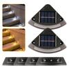 Solar Powered Step Lights Outdoor Garden Staircase Patio Walkway LED Decorative Lights Waterproof for Home Steps Outdoor Light