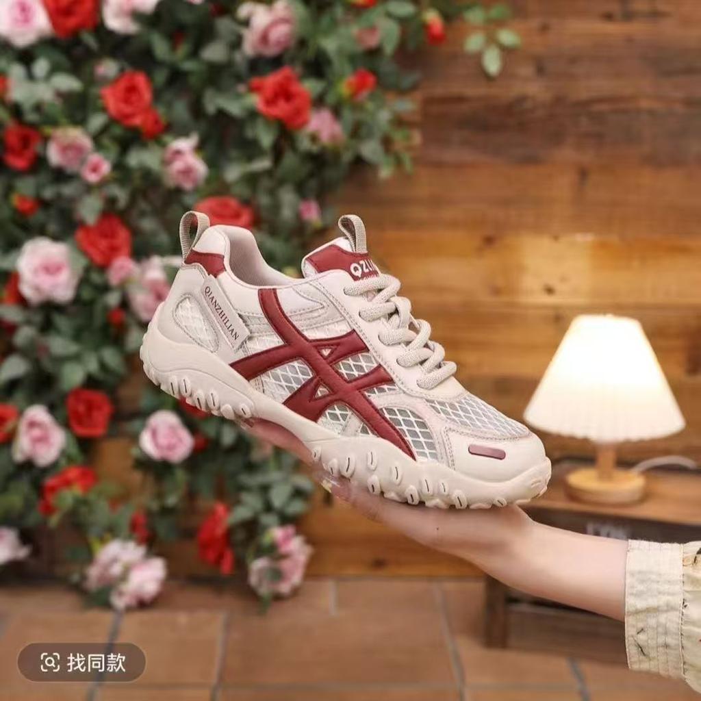 Thick-soled breathable mesh Forrest Gump shoes, small white shoes for women in 2025, new height-increasing casual sports board shoes for women