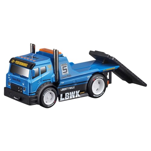 Maisto Muscle Machines Series 1/64 JDM Liberty Walk Flatbed R34 Blue Finished Model MS11546BL