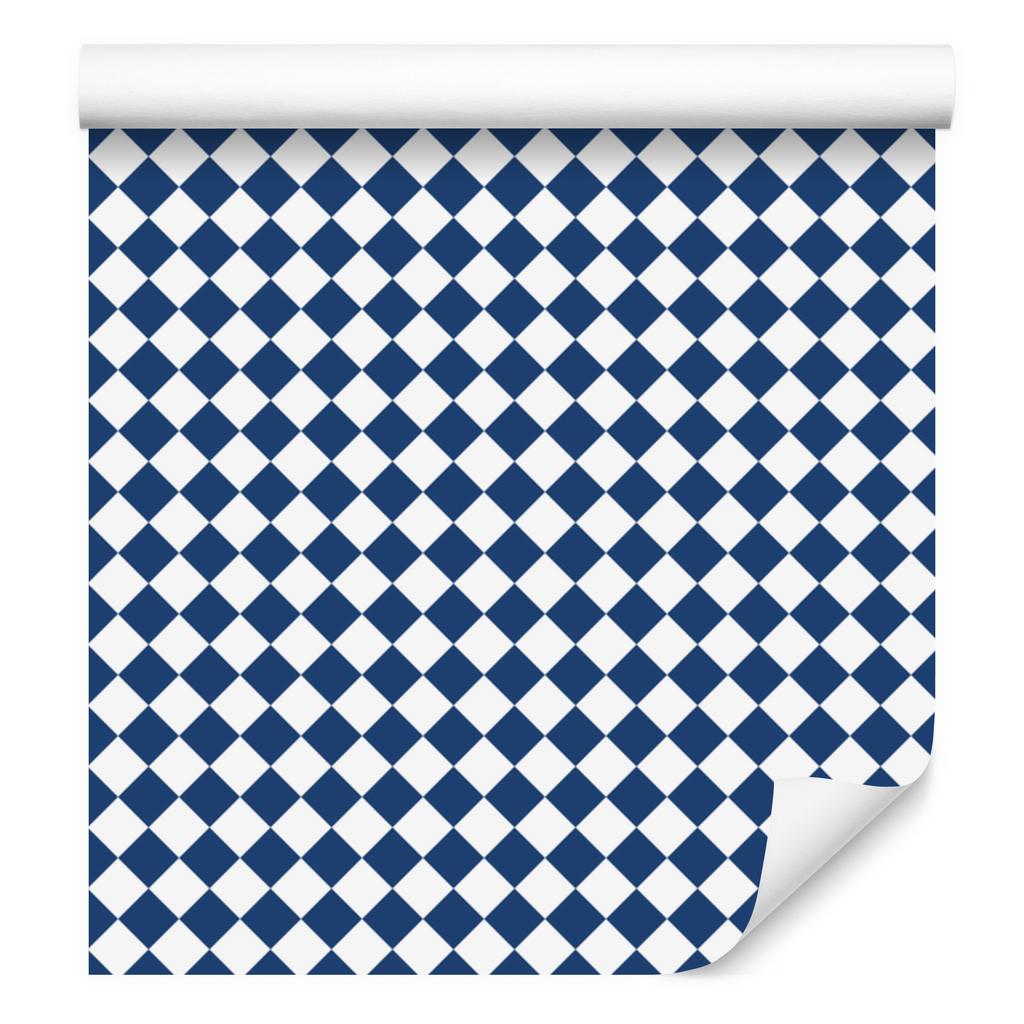 Geometric Blue and White Diamonds Wallpaper for Living Room and Bedroom 50x1000