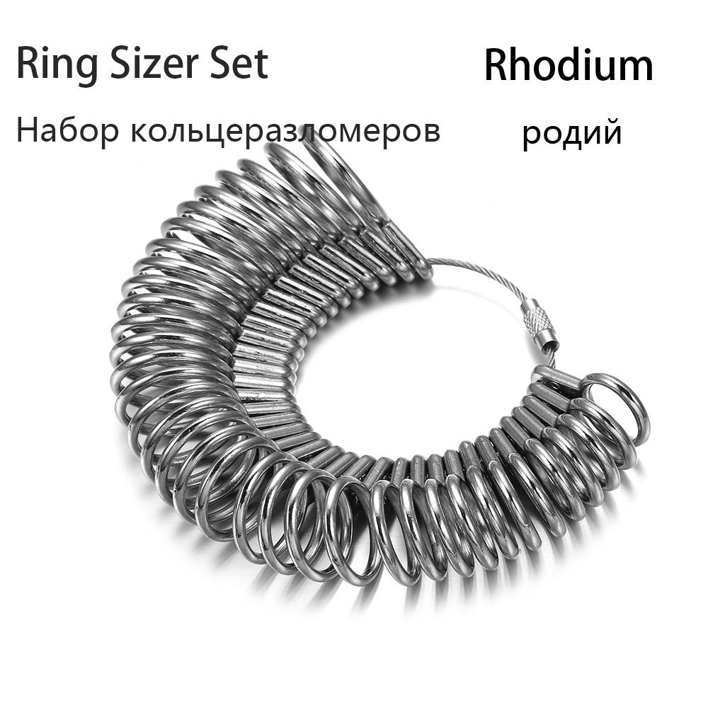 Jewelry Tool Set UK US EU HK Ring Measure Stick Copper Caliper Wood Stick Rubber Hammer for DIY Jewelry Making Findings