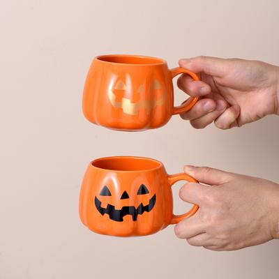 Tazza in Ceramica Zucca Regalo Creativo di Halloween Tazza per Coppia Cartone Animato Retro Tazza Festiva Tazza in Ceramica per Acqua Potabile