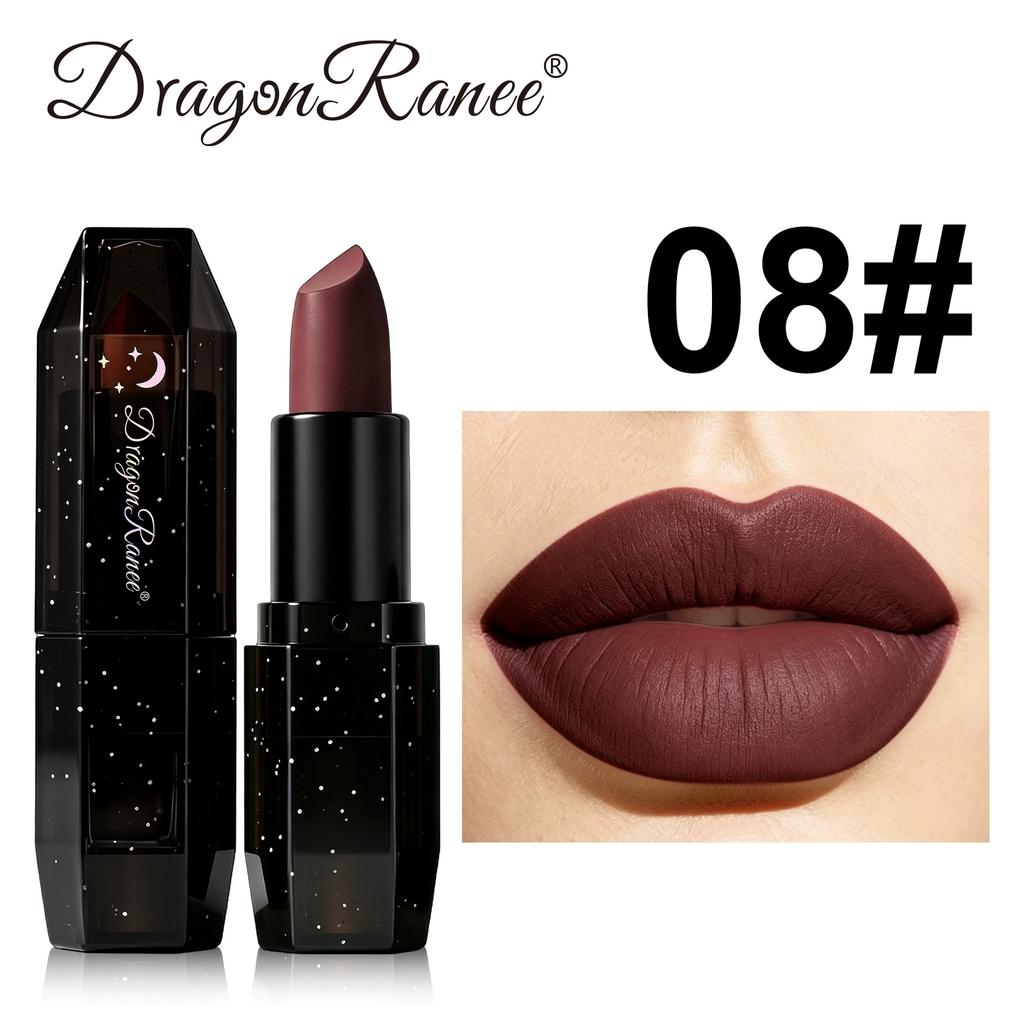 Halloween Matte Lipstick Green, Brown, Rose Red, Black, Blue, Green, Purple, Red Lip Tints - Waterproof, Smudge-Proof Lip Stains for Cosplay Makeup