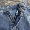 Allmatch Women Wide Blue Light Leg Straight Jeans Slim High Waist Denim Pants Loose Trousers