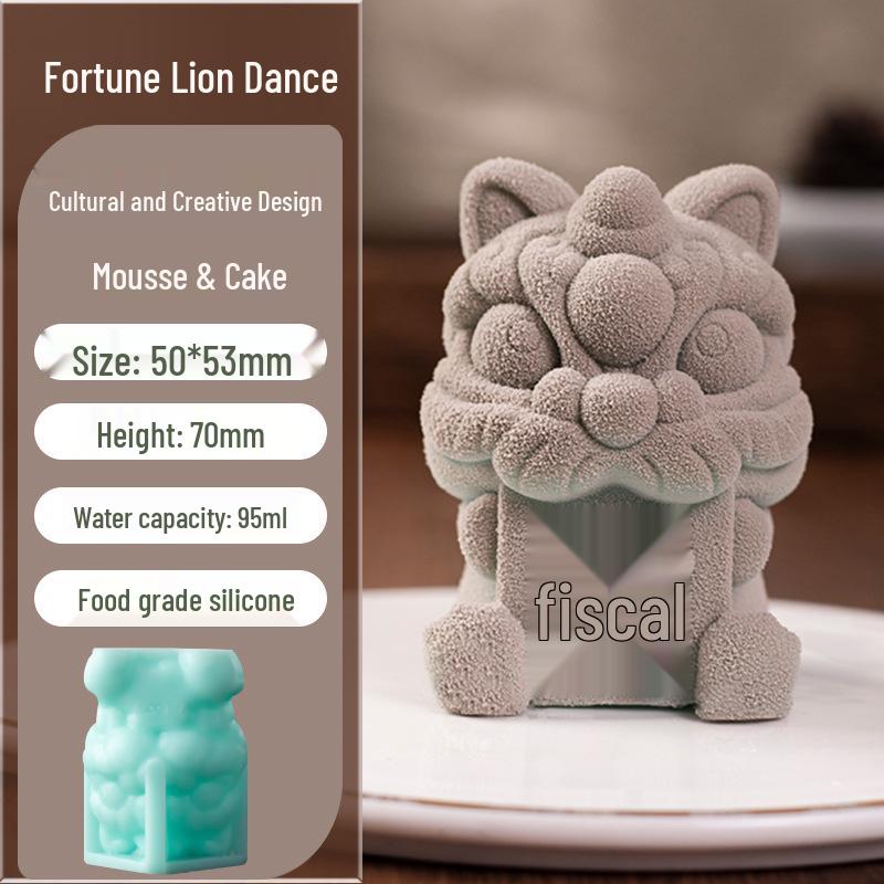 In-Stock Silicone Sheep Mousse Mold - 3D Cartoon, Food-Grade, Cute & Creative Design