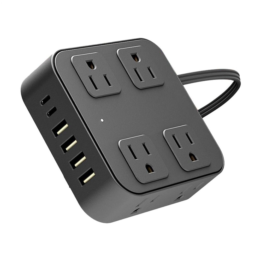 6 USB Ports 8 AC Outlets USB Ports Plug Strip Extender with Cable USB Charging Strip Phone