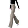 Chenille Draping Fleece-Lined High Waist Slimming Straight-Leg Pants for Women - Autumn/Winter 2024 Collection.